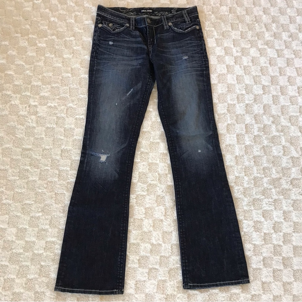 MEK DNM Slim Bootcut Low Rise Navy Jeans